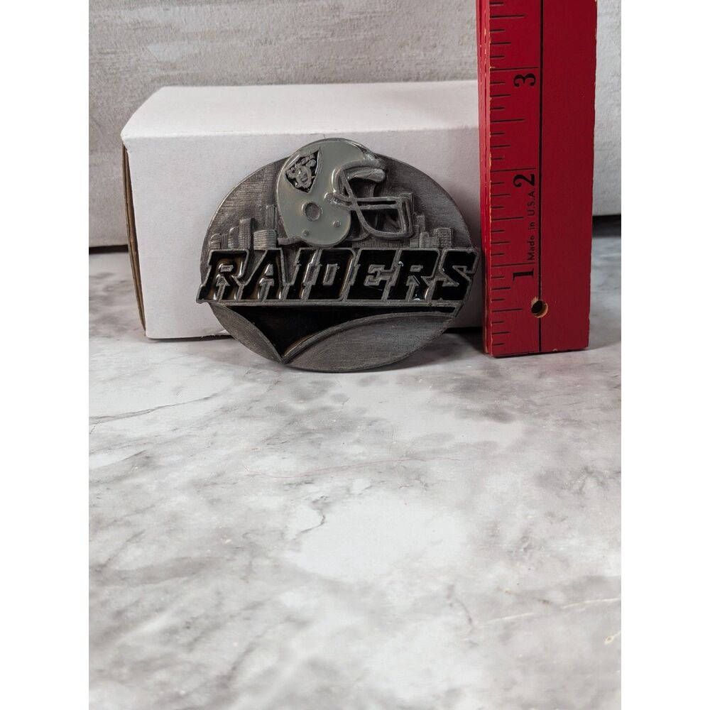 Vintage 1991 LA Raiders Siskiyou NFL Limited Edition Belt Buckle 7953/10000